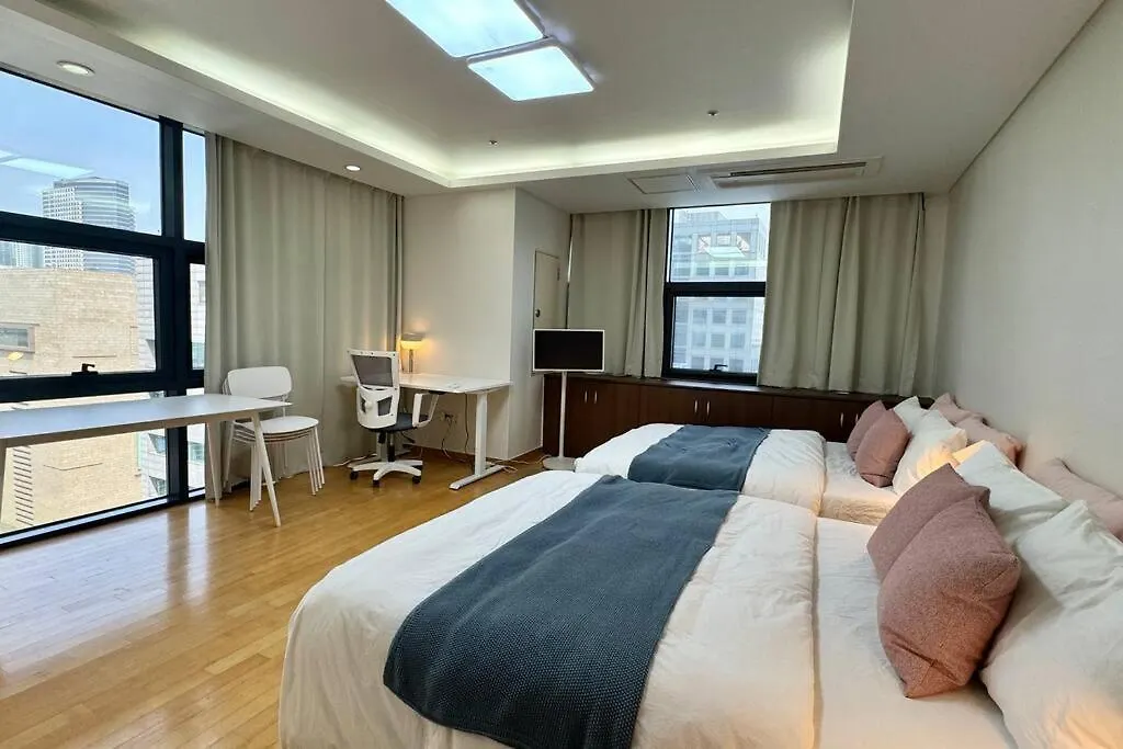 Coex Vip 15 New Open 2 Queen Beds Apartment Seoul 0*,